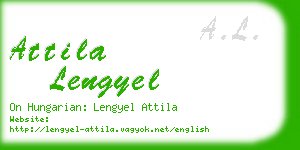 attila lengyel business card